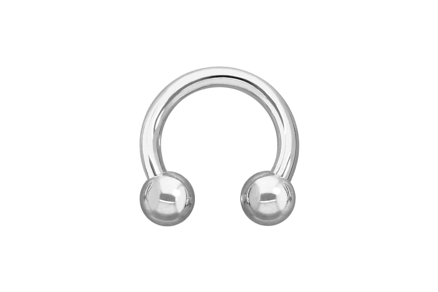 14/18 Karat Gold Hufeisenring Piercing